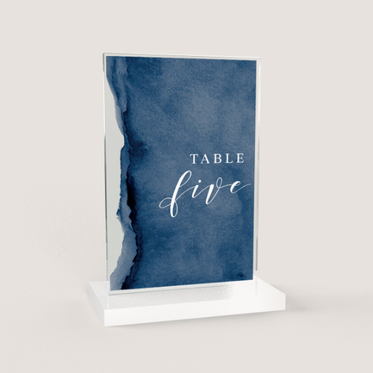 Watercolor Table Number