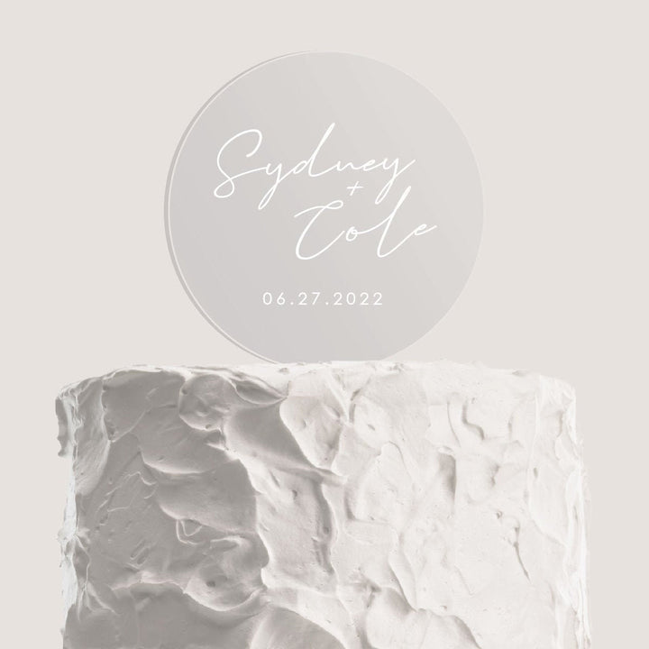 Circle Cake Topper