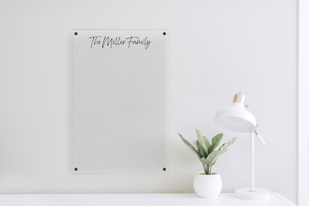 Wet-Erase Board with Personalized Text