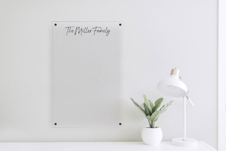 Wet-Erase Board with Personalized Text