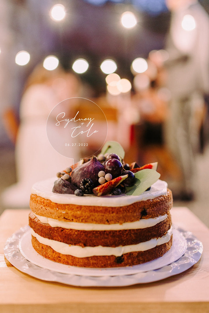 Circle Cake Topper