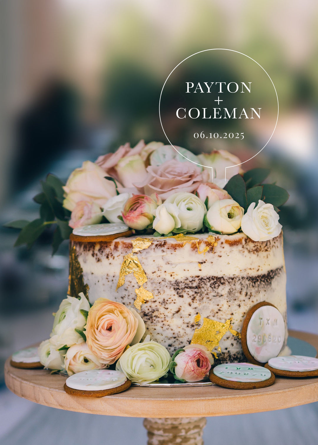 Circle Cake Topper