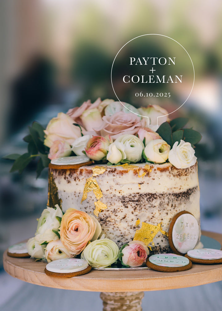 Circle Cake Topper
