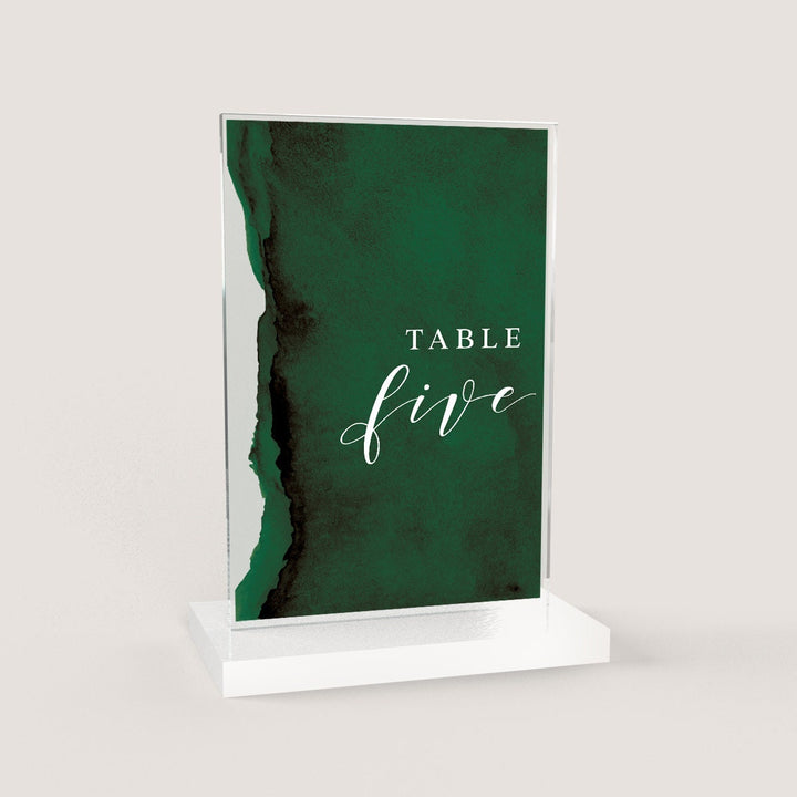 Watercolor Table Number