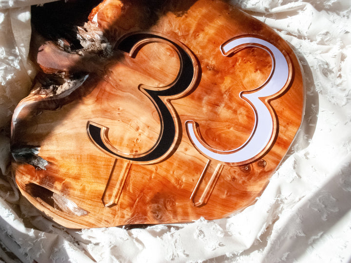 Acrylic Number Cake Topper | 5" Height | Birthday Cake Topper | Anniversary Cake Topper | Serif and Sans-serif | Color Options