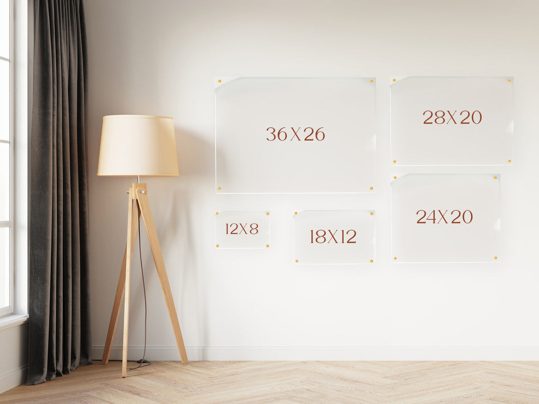 Personalized Acrylic Monthly Calendar | Meal Planner | To-do list | Command Center | Housewarming Gift | Floating Wall Decor