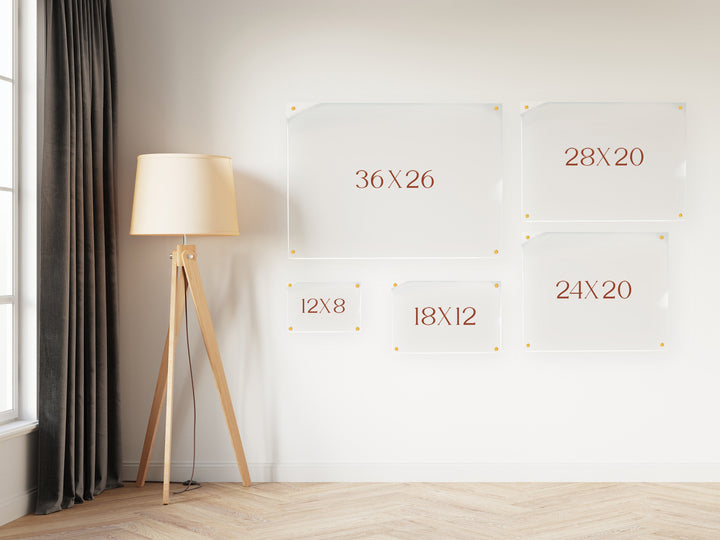 Personalized Acrylic Monthly Calendar | Meal Planner | To-do list | Command Center | Housewarming Gift | Floating Wall Decor