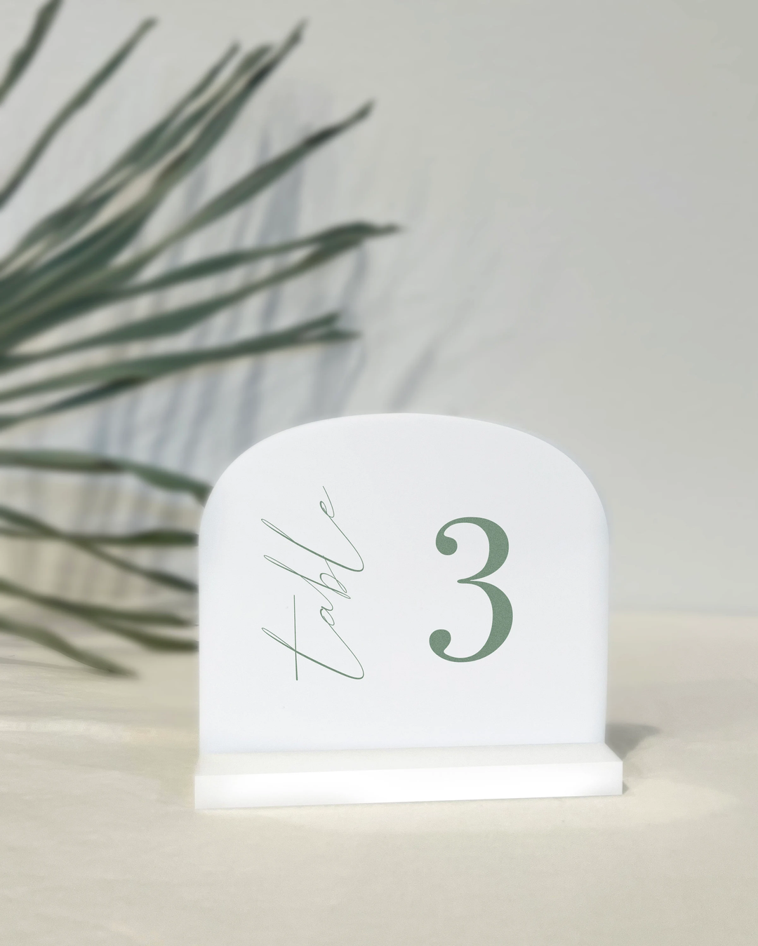 White Acrylic Arch Table Number | Wedding Table Number | Art Deco | Boho | Wedding | Unique | Reserved Seating | TN10