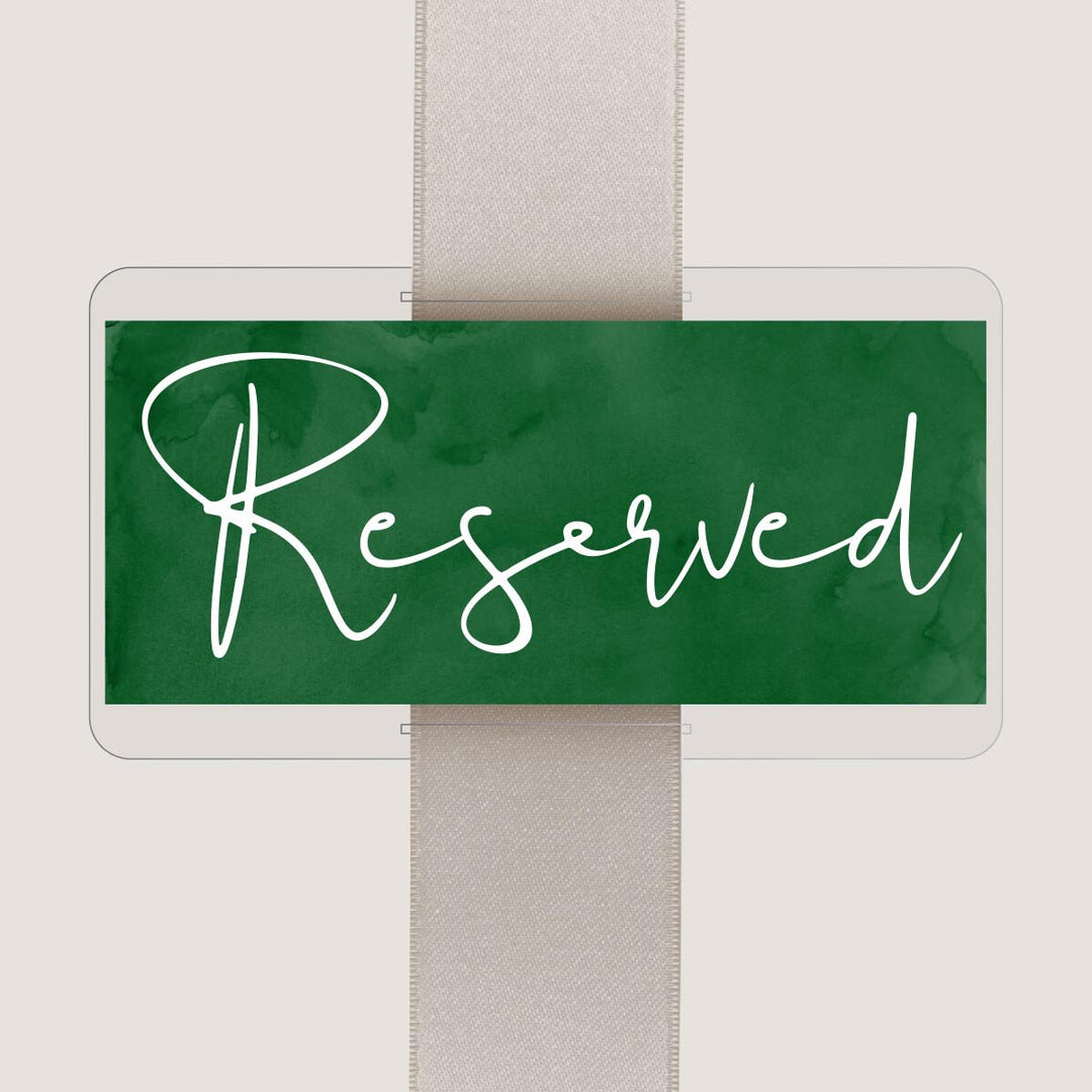 Reserved Seat Sign | Classic Wedding | Watercolor | Colorful | Artsy | VIP Seating | Reserved Sign | Family Seating