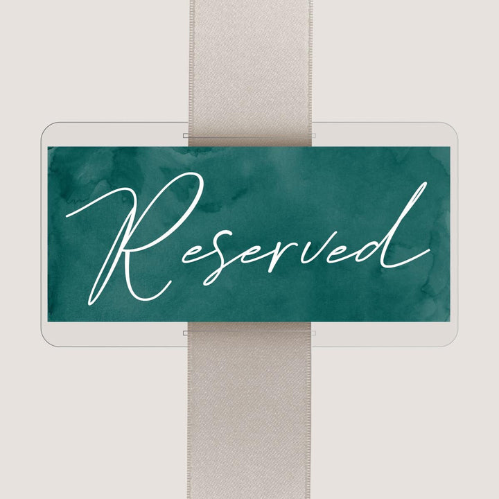 Reserved Seat Sign | Classic Wedding | Watercolor | Colorful | Artsy | VIP Seating | Reserved Sign | Family Seating