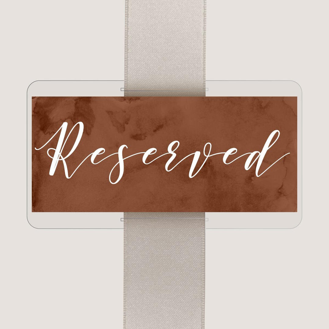 Reserved Seat Sign | Classic Wedding | Watercolor | Colorful | Artsy | VIP Seating | Reserved Sign | Family Seating