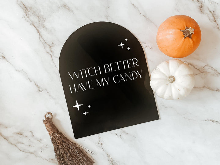 Black Arch Halloween Sign