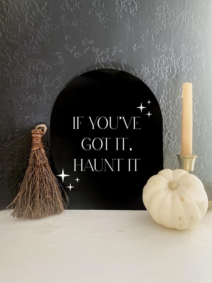 Black Arch Halloween Sign