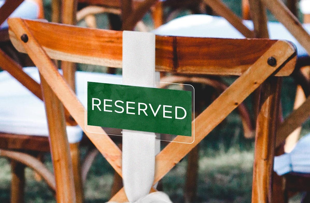 Reserved Seat Sign | Classic Wedding | Watercolor | Colorful | Artsy | VIP Seating | Reserved Sign | Family Seating