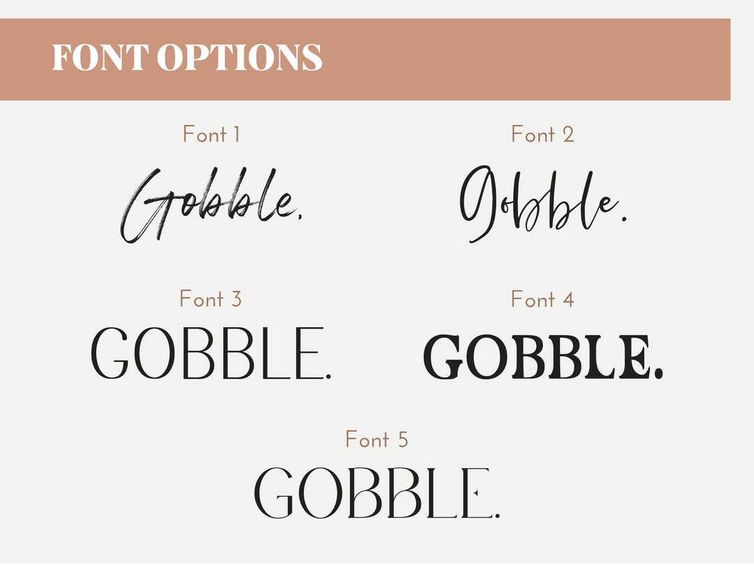 "Gobble, gobble, gobble" with Pumpkins - Thanksgiving Sign