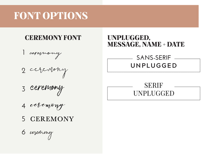 Watercolor Unplugged Ceremony Sign - Horizontal