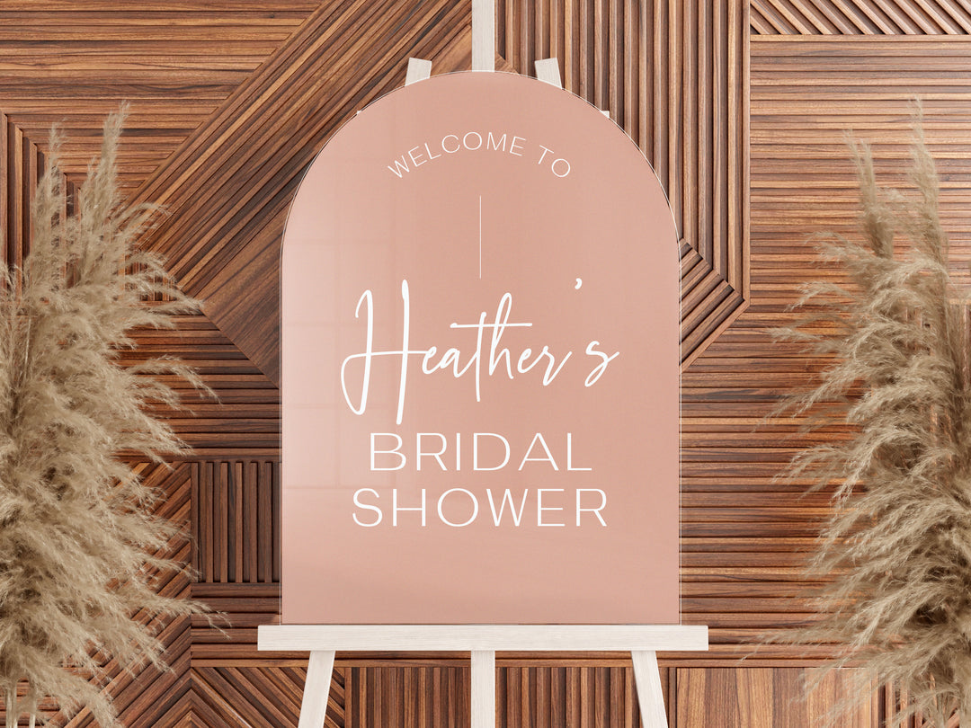 Bridal Shower Arch Welcome Sign