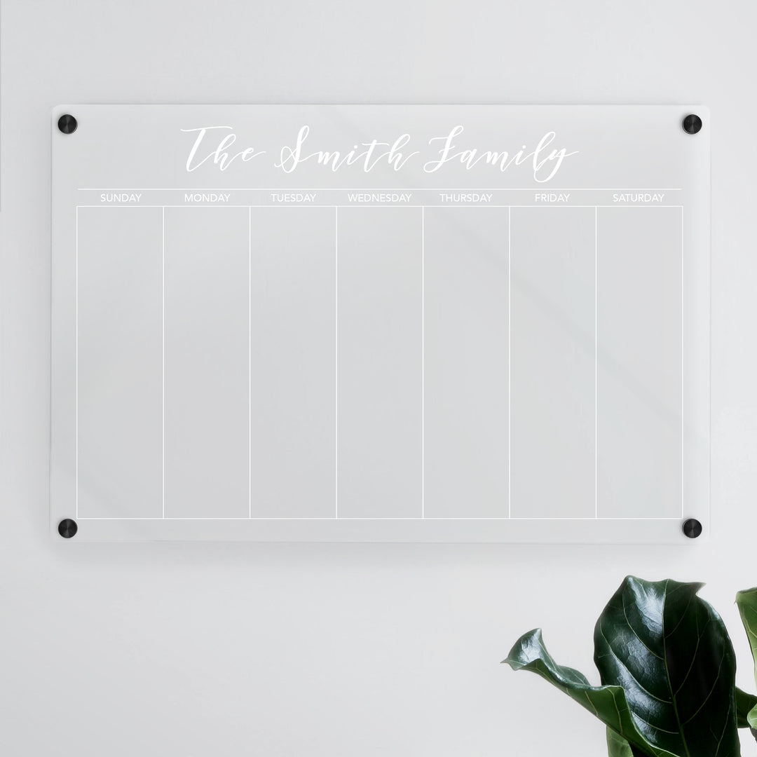 Weekly Calendar with Color Print Options