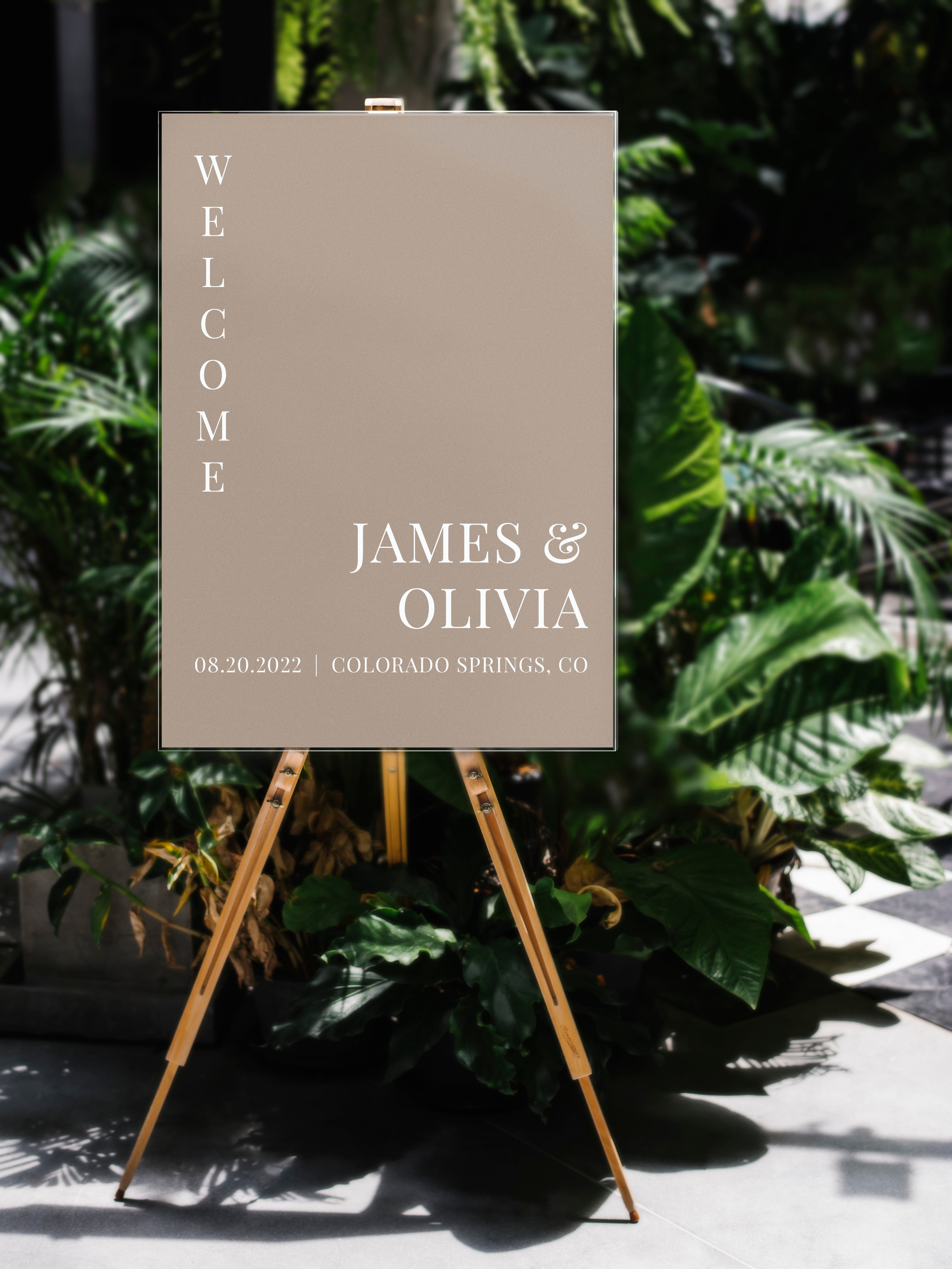 Welcome Sign with Vertical Lettering – Toaste