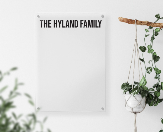 Wet-Erase Board with Personalized Text