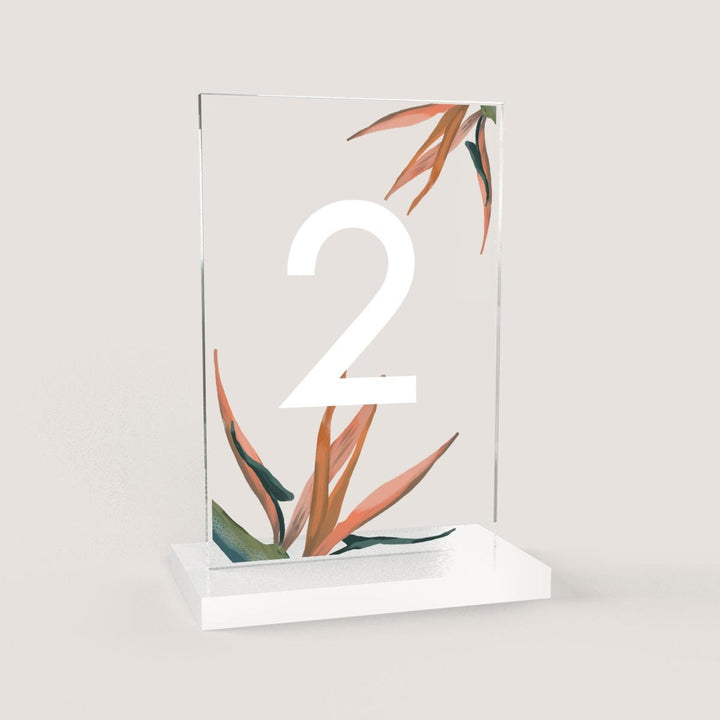 Tropical Table Number