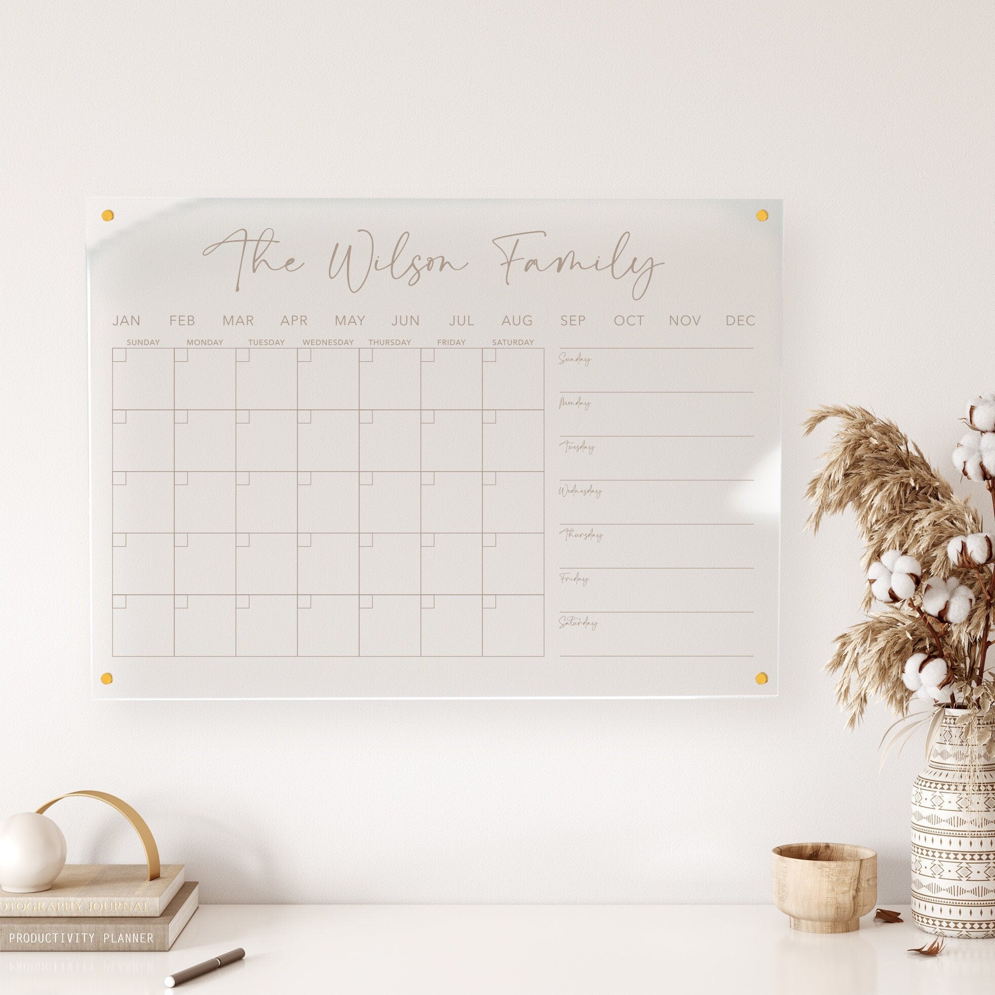 Craspire Calendar Planner, Life's Journals, Calendar Week Dates Month –  CRASPIRE